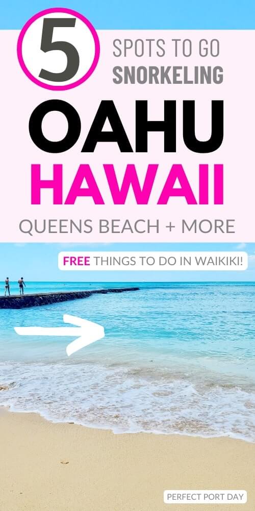 best waikiki snorkeling spots in oahu: queens beach snorkeling