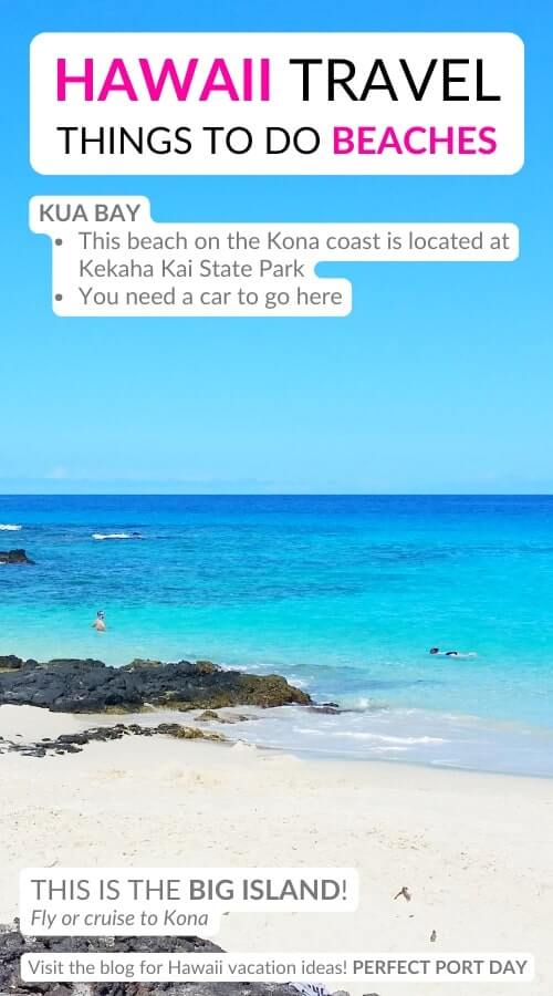 kua bay. most beautiful hawaii beaches on the big island