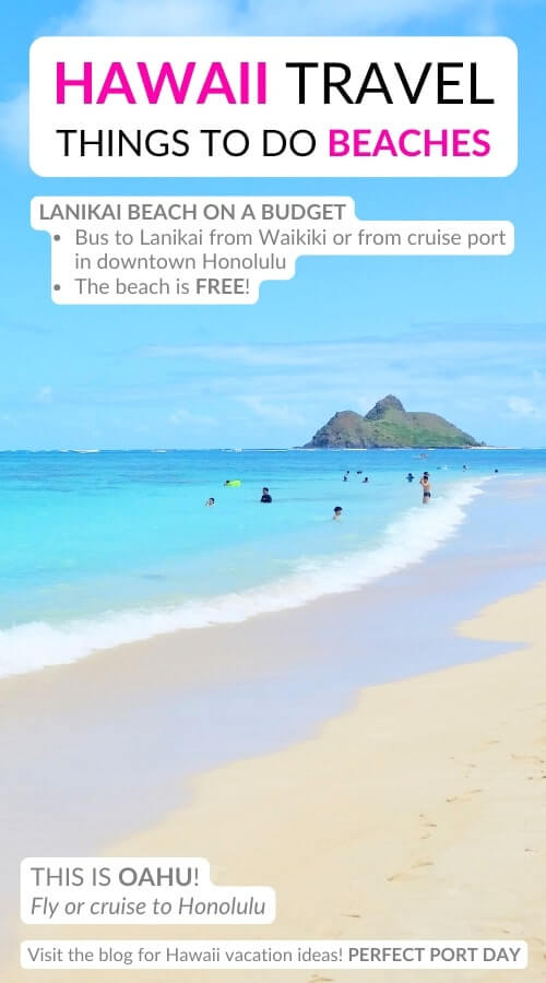 lanikai beach. most beautiful hawaii beaches in oahu
