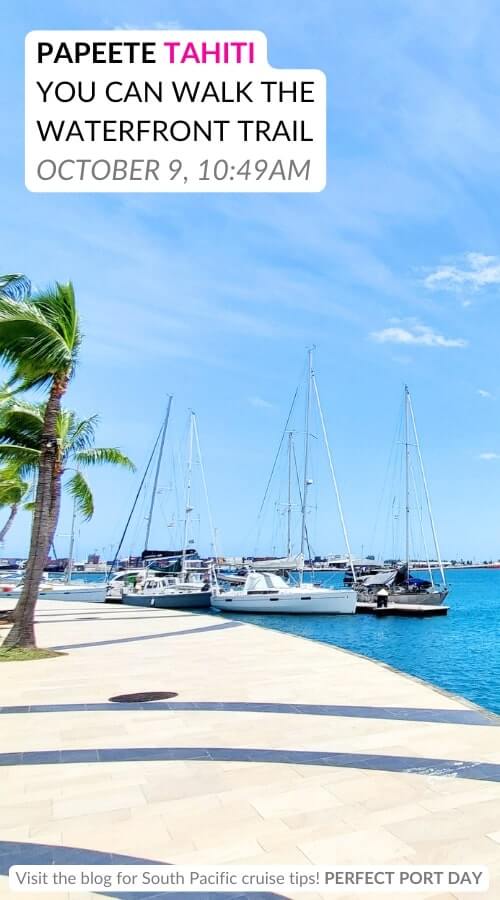walking in papeete: papeete waterfront trail
