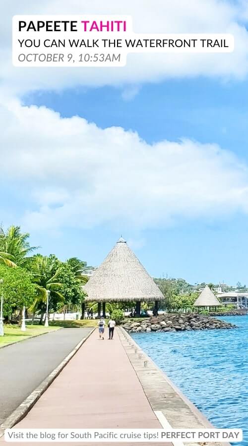 walking in papeete: papeete waterfront trail