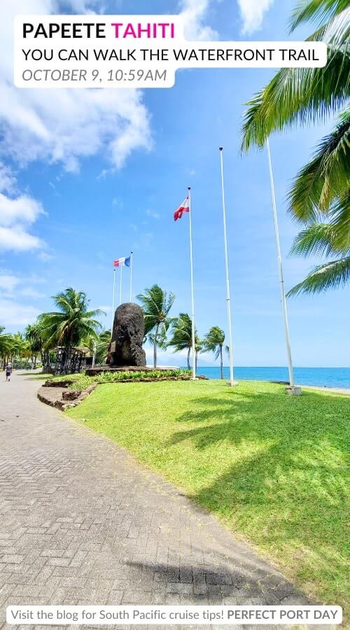 walking in papeete: papeete waterfront trail